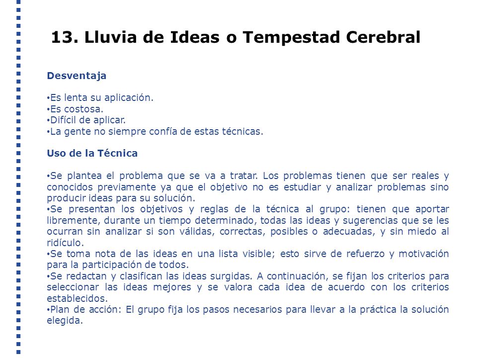 ventajas y desventajas de la lluvia de ideas ventajas y desventajas de la lluvia de ideas